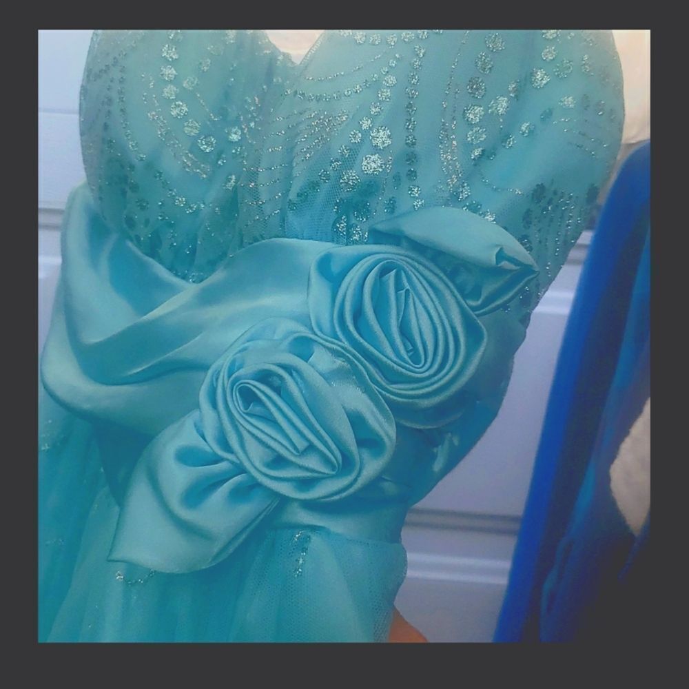 💐 Gorgeous Deb Formal Dress Sz 7/8 - Picture 3 of 6